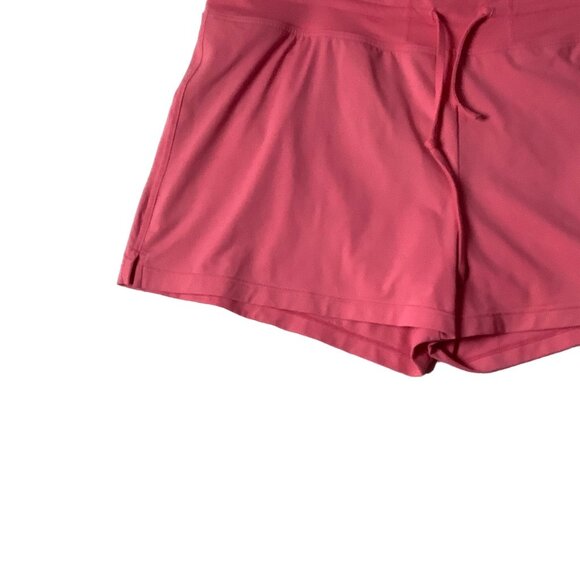 Athleta Womens Coral Athletic Shorts Large Nylon/Spandex Blend Drawstring Liner - Picture 2 of 8